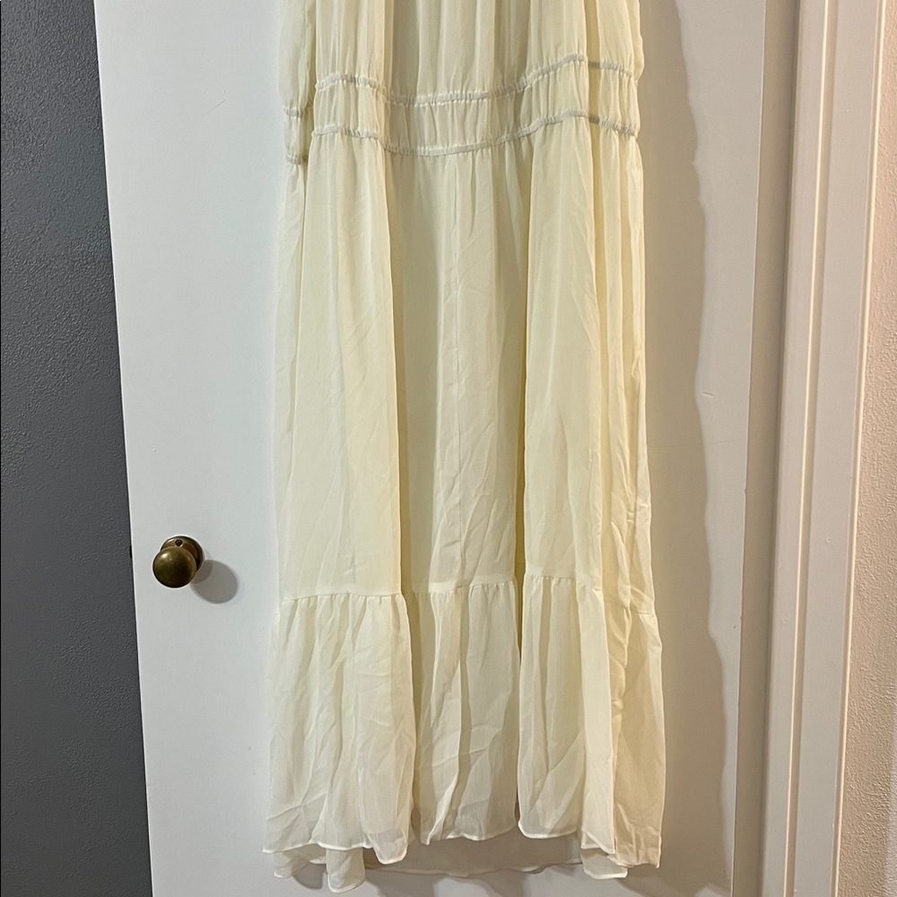 A New Day Elegant Cream Midi Dress - Picture 6 of 8